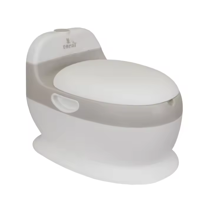Toral Orinal Bebe Musical Acolchado. Inodoro portatil handy potty. Ayuda al aprendizaje de bebés y niños. Perfecto como orinal bebe 2 años o baño portatil. Orinal portatil con sonido incluido. +18m - 1