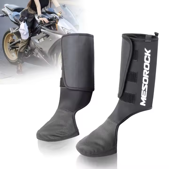 Protector De Tornillo Antigolpes Para Motocicleta Y Esquí Resistente Al Viento Fundas Para Piernas Y Pies De Invierno Calientes Y Anticongelantes Para Hombres Y Mujeres - 1