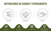 KingnetStore - Rellenos Cojines con Cremallera Oculta de Fibra Hueca Siliconada Alta Recuperación, Relleno de Cojín Suave, Mullido, Antialérgico, Indeformable. Cojín Decorativo para Casa Adaptable a Todas Las Fundas. 40x40 40x60 45x45 50x50 50x70 60x60 CM - details 1