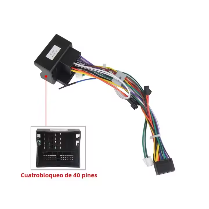 Kit De Adaptador Para Radio De Coche Multimedia Inteligente Android Universal 40Pin 52Pin Para VW Volkswagen Accesorios De Coche - 1