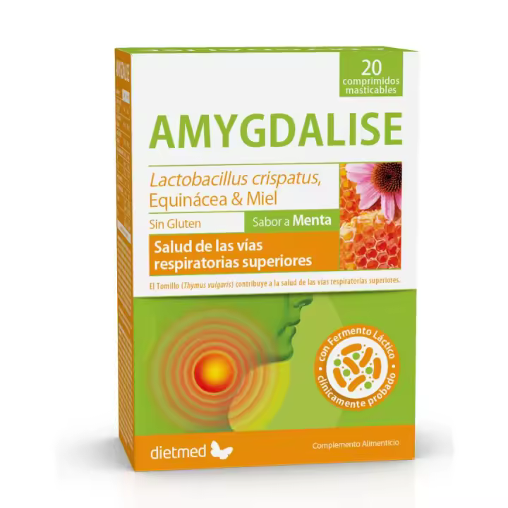 AMYGDALISE 20 comprimidos masticables - Dietmed - 1