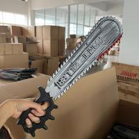Máscara De Chainsaw De Halloween Con Manchas De Sangre Juguetes De Chainsaw De Plástico Para Juegos De Rol Decoraciones De Fiesta De Halloween - details 2