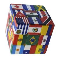 Cubo Mágico 3x3x3 Con Elementos De Banderas De Países Juguete Educativo Para Niños Regalos De Cumpleaños Puzzle De Plástico Magnético - details 2
