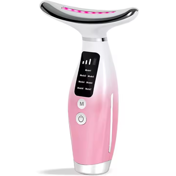 Masajeador facial (2025) nuevo, dispositivo antiarrugas, 3 modos, 7 colores, reafirmante y tonificador de piel con calor de 45 ± 5 °C. - 1