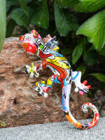 Estatua De Jardín Resina Geckó Decoración De Pared Figuras De Transferencia De Agua Lágrima De Lagarto Decoraciones Exteriores Para El Hogar - details 5