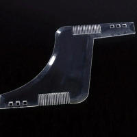 Peine Moustache Negra Para Hombres Peine Moldable Ajustable Con Corte De Barba Accesorios Antidesatornillador Ruler Trimmer De Plástico - details 6
