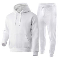 Conjunto De Pantalones Con Capucha Y Sudadera De Baloncesto Para Hombres Ropa Deportiva Casual Estilo Tracksuit Material Poliéster Y Algodón Cierre Con Cordón Pantalones Con Bolsillos - details 2