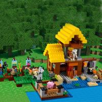 Conjuntos De Bloques Compatible MOC MC My World Serie La Granja Casita Juguetes Para Niños Regalo Bloques De Construcción Pequeños Para Edad 6-12 Años Material ABS Sin Batería Producido En China - details 0