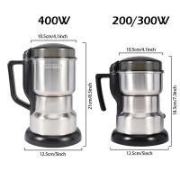 Trituradora Eléctrica De Acero Inoxidable 304 400W Con Hoja De Ocho Páginas Para Moler Rápidamente Arroz Y Frijoles Máquina Multifuncional Para Café En Casa - details 7