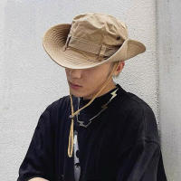 Sombrero De Pescar Estilo Cowboy Para Hombres Verano 2023 Protección Solar Amplio Y Transpirable Para Camping Playa Y Excursiones Al Aire Libre - details 0