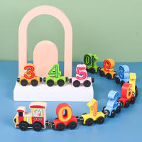 Juguete De Tren De Madera Montessori Para Niños Y niñasEducación Temprana Alfabeto Magnético Conjunto De Tren De Números Para Bebés Juegos De Matemáticas - details 6
