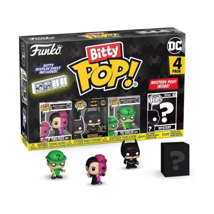 Funko Pop Bitty Batman 85th Pack 4 Mini Figuras 81130PDQ Juguetes - 1