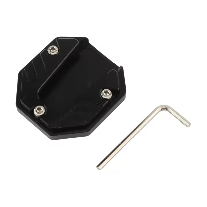 Extensor De Pies Para Motocicleta Soporte Lateral Universal Para Mopeds Y Scooters Base Ampliada Para off Road Modificado CNC Aluminio - 1