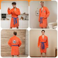 Bata De Baño De Anime Japonés Son Goku 2024 Para Hombres Y Mujeres Pijama Kakarotto De Algodón Flanel Suave Para Invierno Cómodo Casual - details 3