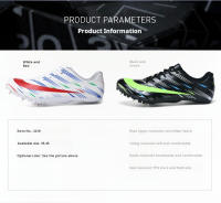 Zapatos De Entrenamiento De Atletismo Health Spike Para Hombres Y Mujeres En Competencias De Larga Distancia Corrida Y Salto 2218 Microfibra PU CANVAS Técnica ForMotion Suela De Goma Mesh (Air Mesh) Negro Blanco Tallas 36-46 - details 6