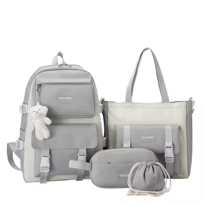 Set de 5 Mochilas Escolares para Niños Bolsa de Libros, Bolsa de Bolsos - 1