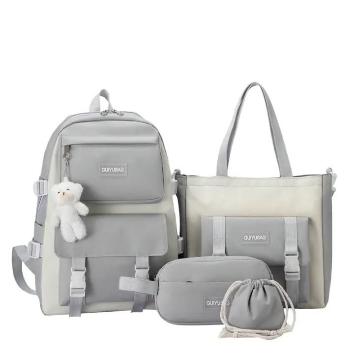 Set de 5 Mochilas Escolares para Niños Bolsa de Libros, Bolsa de Bolsos - 1