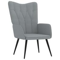 Sillón de relax de tela Gris claro, Gris oscuro, Crema Sillon Dormitorio Sillon Comodos Silla Relax Sillón Sofá - details 1