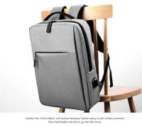 Mochila Para Laptop De 15.6 Pulgadas Para Hombres Nylon Impermeable Con USB Bolsa Escolar Para Viajes Con Portátil Interior - details 13