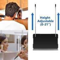 Espejo Tricoidal LED 3 En 1 Con Gancho Telescopio Ajustable De Altura Para Maquillaje Y Peinado Portátil Para Viajes - details 1