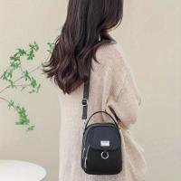 Bolso De Hombro Casual Para Mujer En Color Sólido Multifuncional Ligero De Oxford Suave Con Cierre De Cremallera Estilo Fashion - details 2
