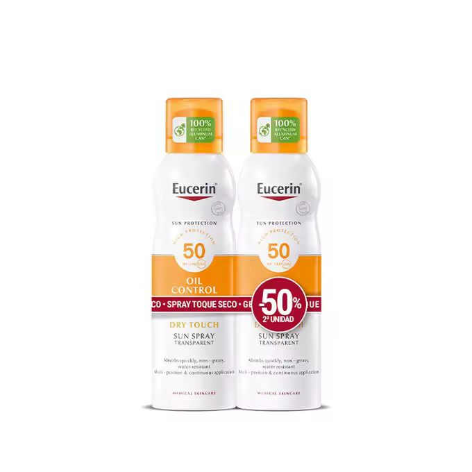Eucerin Sun Spray Oil Control Dry Touch Fp50 2x200ml - 1
