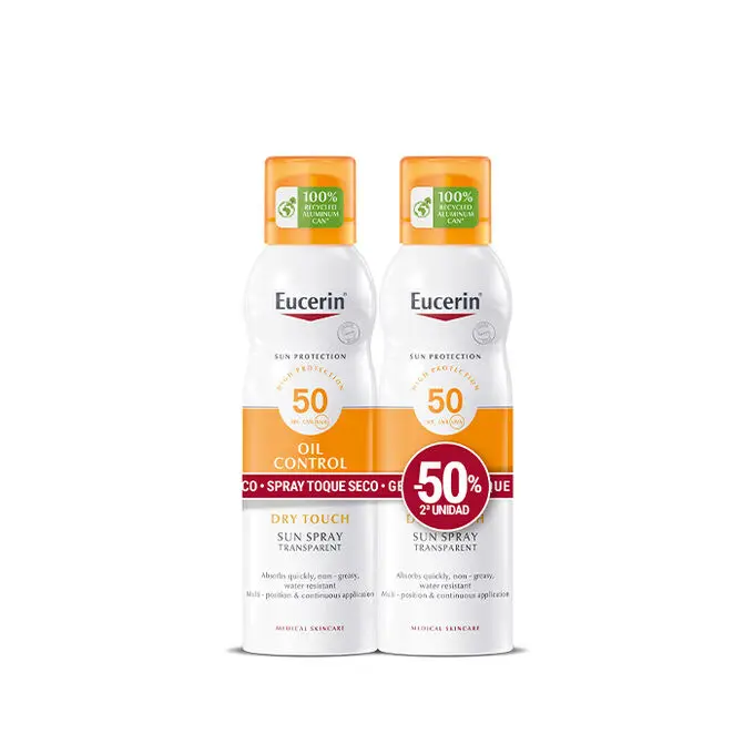 Eucerin Sun Spray Oil Control Dry Touch Fp50 2x200ml - 1