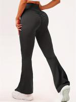 Pantalones De Yoga Para Mujer High Waist Leggings De Terciopelo Flared Levantamiento De Glúteos Para Danza Y Gimnasio Transpirables - details 0