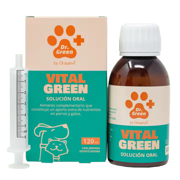 VitalGreen Solución Oral – Multivitamínico natural para perros y gatos - 1