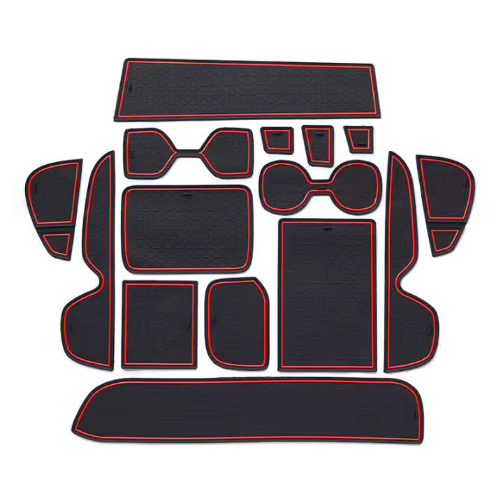 Alfombrilla Antideslizante Para Interior De Coche Puerta Ranura Vaso Accesorios Para Toyota RAV4 XA50 2019-2023 Silica Gel - 1