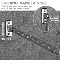 Gancho De Ropa De Acero Inoxidable Plegable Con 8/10 Agujeros Percha De Secado De Ropa Multifuncional Ahorrador De Espacio - details 1