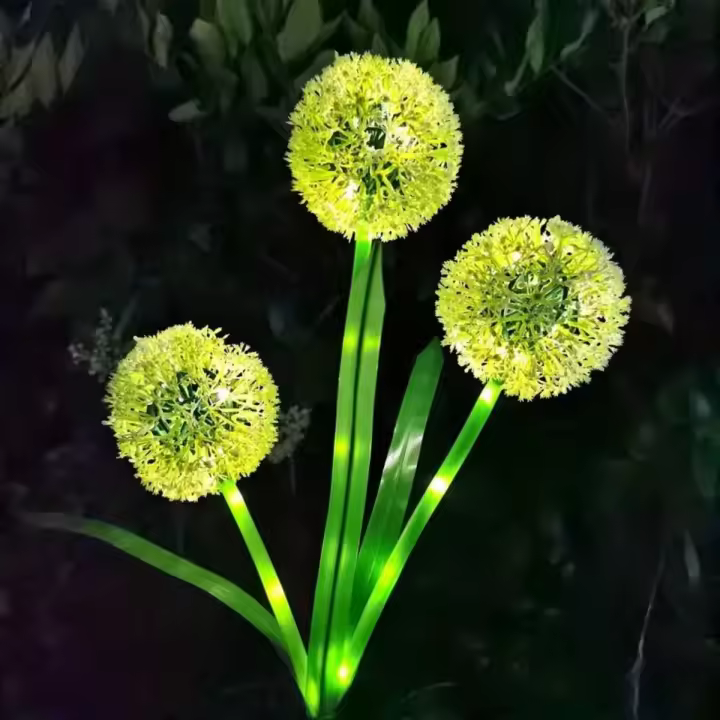 Luces Solares Para Jardín Decorativas Con Dandelion LED Impermeables Para Jardín Luces Solares Para Exterior Decoración De Jardín Con Semillas De Diente De León - 1