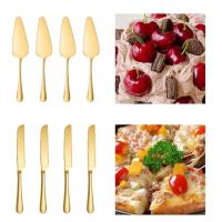 Juego De Cuchillo Y Espátula Para Pastel De Acero Inoxidable Herramienta De Pan Y Queso Para Cocinar Y Hornear Regalo - details 4