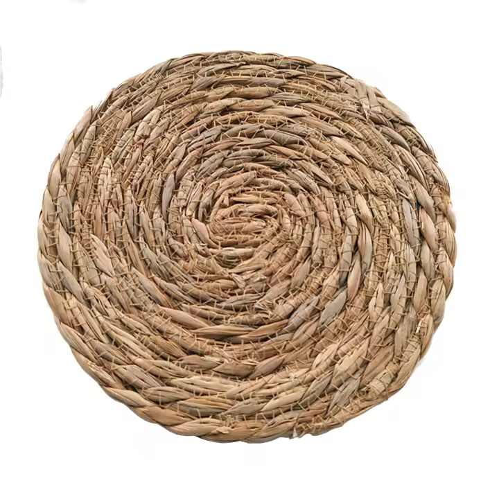Mantelos Redondos De Hiedra Natural Tejidos En Macramé Para Mesa De Comedor Grande Tapete De Alfombra Ecológico De Paja Tejida - 1