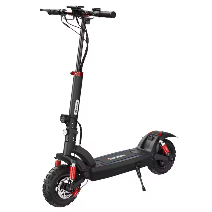 Scooter Eléctrico iScooter iX6 con Neumáticos Todoterreno Neumáticos de 11 pulgadas, Motor Trasero de 1000W, Velocidad Máxima de 45km/h, Batería de 48V y 17.5Ah, Autonomía de 60km, Bloqueo NFC, Sistema Antirrobo Inteligente, Vinculación con Teléfono - 1