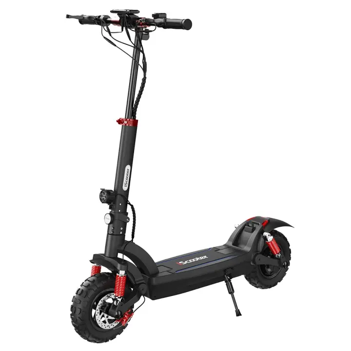 Scooter Eléctrico iScooter iX6 con Neumáticos Todoterreno Neumáticos de 11 pulgadas, Motor Trasero de 1000W, Velocidad Máxima de 45km/h, Batería de 48V y 17.5Ah, Autonomía de 60km, Bloqueo NFC, Sistema Antirrobo Inteligente, Vinculación con Teléfono - 1