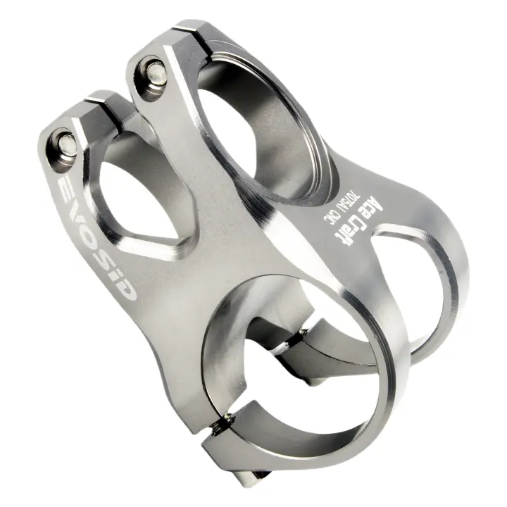 EVOSID Tapa De Manillar Ultraligera De Aluminio CNC 31.8 Corta Para Bicicleta MTB 100g Alta Resistencia 0 Grados Elevación Piezas De Montaña - 1