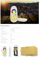 Miboxer FUT096 Interruptor Dimmer Sin Cable De 2.4GHz RF Para 4 Zonas Control Remoto Táctil Para Luces LED Strip Bombilla RGB/RGBW Panel/Controlador - details 0