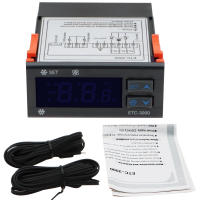 Controlador De Temperatura ETC-3000 Termómetro Digital Regulador Mini Termostato Con Doble Sensor NTC Para Refrigerador 220V - details 1