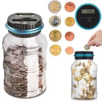 Caja De Ahorro Electrónica Con Contador De Monedas LCD Para USD Y EURO Caja De Almacenamiento De Monedas Regalo Creativo - details 2