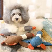 Juguete De Peluche De Perro Lindo Juguetes Para Morder Para Pequeños Medianos Y Grandes Perros Juguete De Ganso Silvestre Con Sonido Para Chupar Y Limpiar Los Dientes - details 1