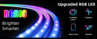 Tira De Luces LED RGBIC USB Para Juegos Con Retroiluminación Y Sincronización De Música Bluetooth F Flexible Y Neón Para El Dormitorio - details 0