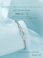 Bamoer Pulsera Básica De Amor Infinito En Plata 925 Para Mujer Enchufa Platinada Regalo De San Valentín SCB260 Estilo Clásico Geométrico - details 0