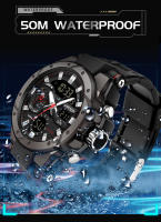 Reloj Deportivo Para Hombre SANDA Resistente Al Agua Con Alarma Reloj De Pulsera Cuarzo Digital Material De Correa De Silicona Estilo round - details 13