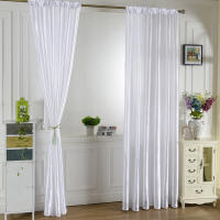 Cortina Contemporánea Sencilla De Color Sólido Cortina Transparente Ligera Para Sala De Estar Instalación En Techo Pantalla De Luz Con Polea Para Rojo Azul Verde Amarillo Gris Negro - details 0
