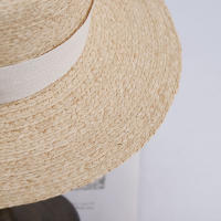 Sombrero De Paja RAFFIA Elegante Para Mujeres Con Gran Ala Sombrero De Verano Para El Sol Sombrero De Golf Sombrero De Paja De Lona - details 6