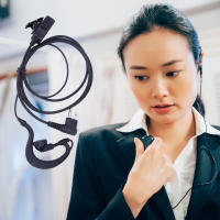 1-20PCS 2-Pin Air Tube Earpiece Headset Para Walkie Talkie Micrófono Para Motorola CB Radio CP88 CP040 CP100 CP110 Negro - details 0