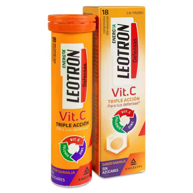 Leotron Vitamina C, 18 Comprimidos - 1