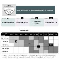 Short De Baño Para Hombre Con Rayas Y Acolchado Short De Playa Para Surf Sexy Triangular De Verano Material De Poliéster Y Spandex - details 0