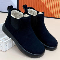 Botas Cortas Para Mujer Invierno Comodidad Transpirables De Cuero Sintético Antideslizantes Botines De Madre Calientes Y Seguras - details 4